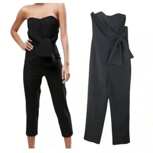 ASOS Bandeau Jumpsuit with Tie Detail